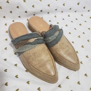 Mi.iM Tilli Slate Blue Tan Mule 7.5